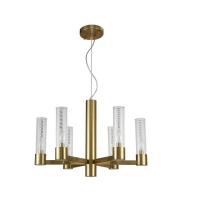 Подвесная люстра Crystal Lux OTONO SP6+1 BRASS/TRANSPARENTE
