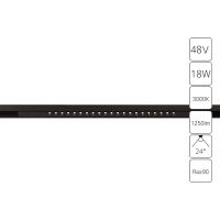Трековый светодиодный светильник Arte Lamp Optima A7287PL-1BK