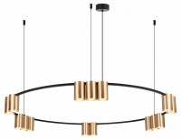 Подвесная люстра Denkirs Orbit DK4067-BK+SG