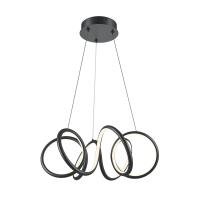 Подвесная светодиодная люстра Maytoni Curve MOD241PL-L60BK