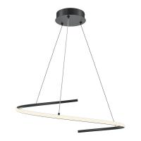 Подвесная светодиодная люстра Maytoni Curve MOD242PL-L33BK