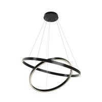 Подвесная светодиодная люстра Maytoni Rim MOD058PL-L74BK