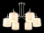 Потолочная люстра Crystal Lux Sergio PL6 Nickel