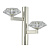 Бра Crystal Lux Rebeca AP2 Nickel