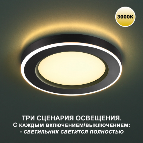 Трёхрежимный встраиваемый светодиодный светильник Novotech Span 359021