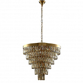 Подвесная люстра Crystal Lux Abigail SP-PL15 D620 GOLD/AMBER
