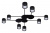 Потолочная люстра Arte Lamp Legacy A8024PL-8BK Потолочная люстра Arte Lamp Legacy A8024PL-8BK