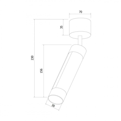 Светодиодный спот Eurosvet Strong 20084/1 LED матовое золото
