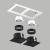 Встраиваемый светильник Lightstar Domino D5260707BMOD Встраиваемый светильник Lightstar Domino D5260707BMOD