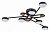 Потолочная люстра Arte Lamp Taygeta A2455PL-6BK