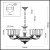 Подвесная люстра Odeon Light Merano 3997/6 Подвесная люстра Odeon Light Merano 3997/6