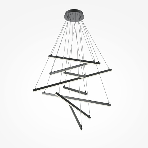 Подвесная светодиодная люстра Maytoni Line MOD016PL-L96BK