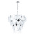 Подвесная люстра Arte Lamp Rosabella A4067LM-11CC Подвесная люстра Arte Lamp Rosabella A4067LM-11CC