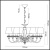 Подвесная люстра Odeon Light Marea 3948/8 Подвесная люстра Odeon Light Marea 3948/8