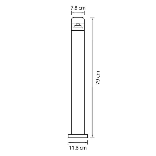 Уличный наземный светодиодный светильник Lightstar Raggio 376705