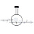 Подвесная светодиодная люстра Arte Lamp Saturn A7790SP-75BK