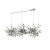 Подвесная люстра Crystal Lux GARDEN SP3х3 L1200 CHROME Подвесная люстра Crystal Lux GARDEN SP3х3 L1200 CHROME