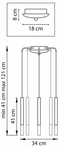 Подвесная люстра Lightstar Tubo L5T747143