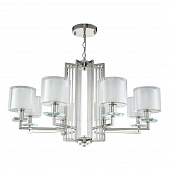 Подвесная люстра Crystal Lux Nicolas SP-PL8 Nickel/White