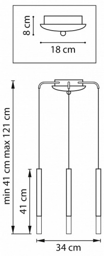 Подвесная люстра Lightstar Tubo L3T747137
