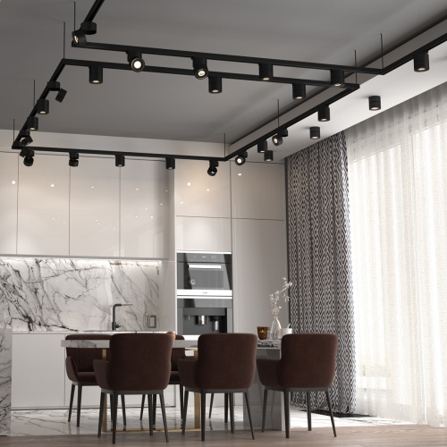 Трековый трехфазный светодиодный светильник Novotech Groda 358779