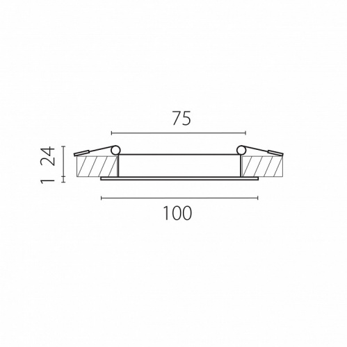 Встраиваемый светильник Lightstar Zocco 223074-XS