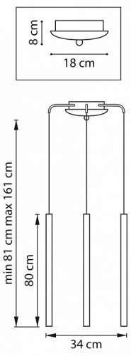 Подвесная люстра Lightstar Tubo L3T747437