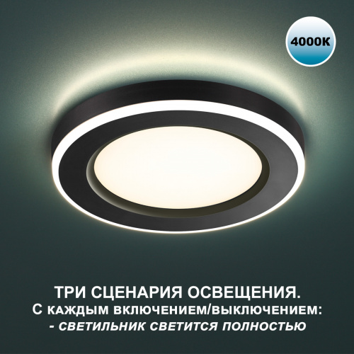 Трёхрежимный встраиваемый светодиодный светильник Novotech Span 359017