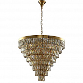 Подвесная люстра Crystal Lux Abigail SP22 D820 GOLD/AMBER