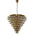 Подвесная люстра Crystal Lux Abigail SP22 D820 GOLD/AMBER
